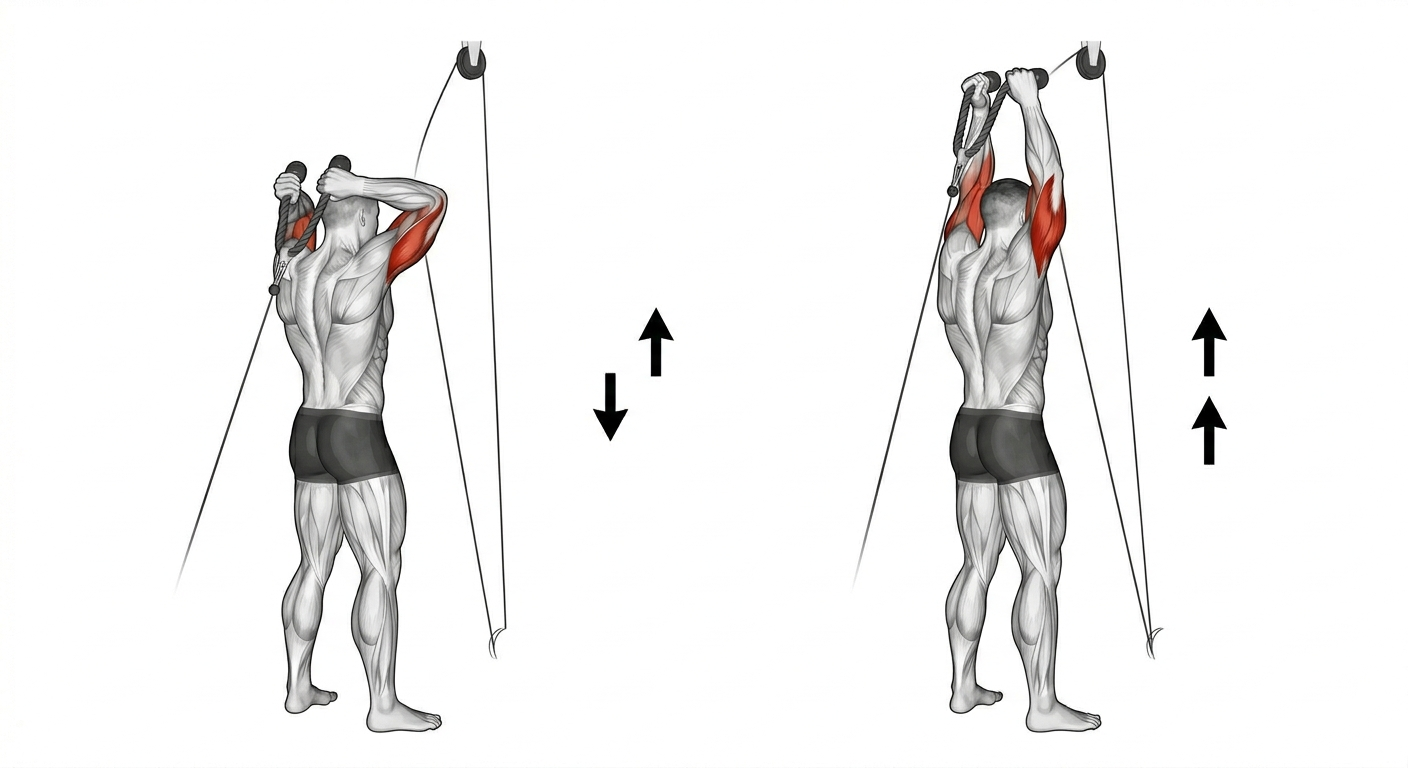 overhead triceps extension cable